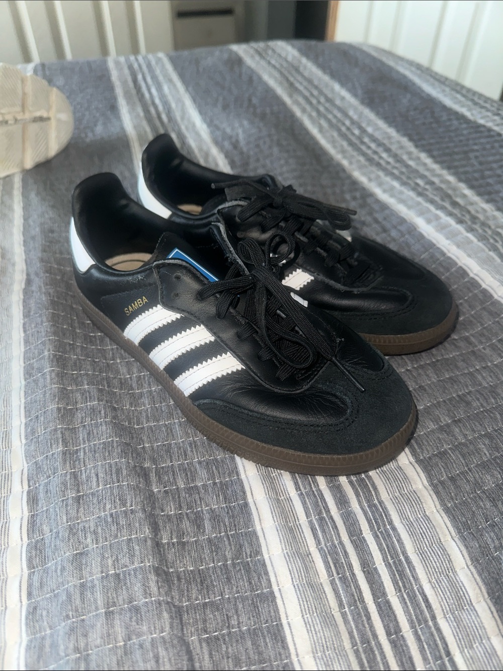 adidas Black & White Samba Classic Low-Top Sneakers